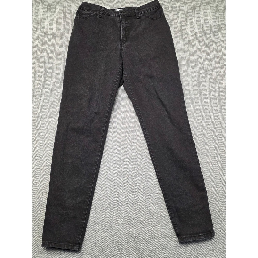 Nine‎ West Curvy High Rise Skinny Jeans Womens 12 Faded Black WW13D602RRCL-BLK